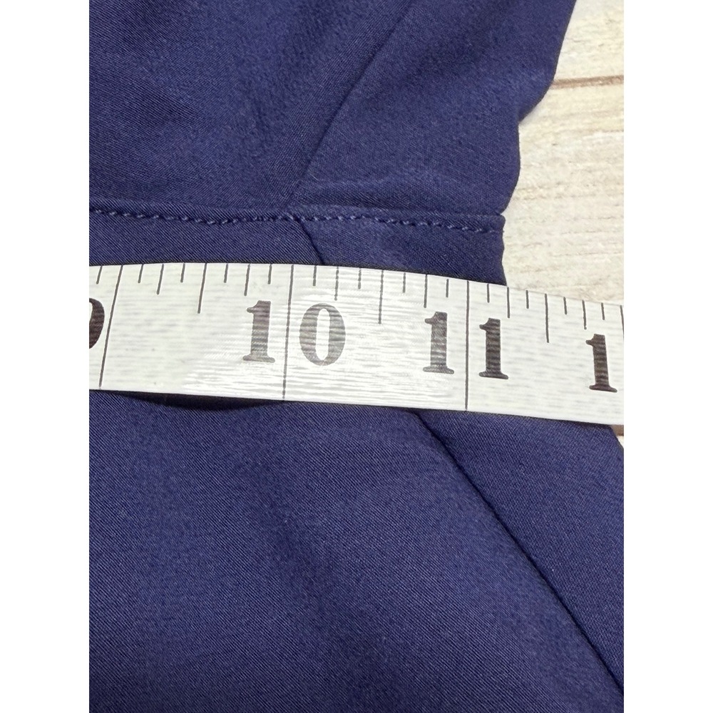 Chico's Fly Front Ankle Pant Passport Navy Blue Straight Leg Size 1(U.S. 8) NWT - Picture 8 of 9